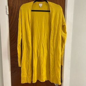 A New Day Yellow Long Sleeve Cardigan